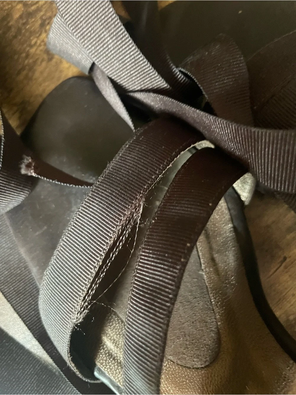 Vintage Stuart Weitzman Dark Brown Strappy High Heel Sandals